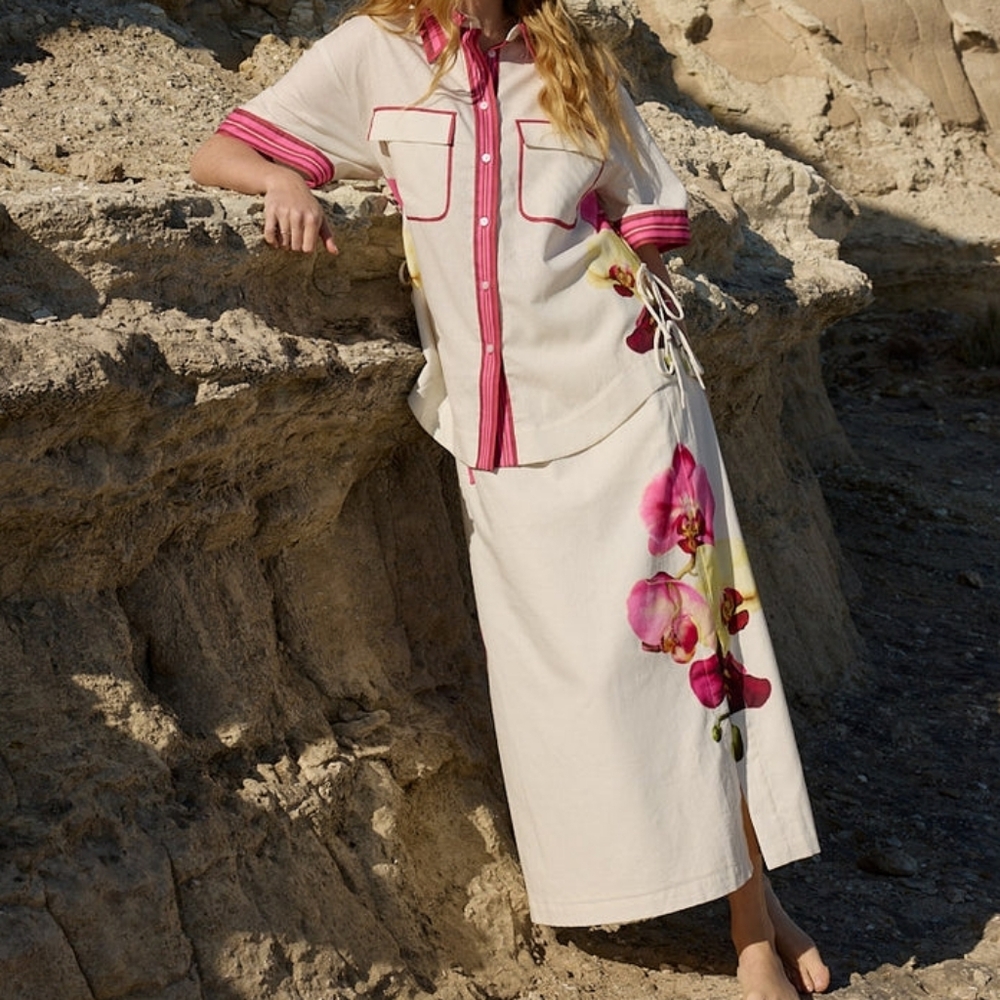 Aston Studio AVA SKIRT IN ANTIQUE PHALAE